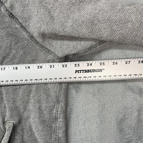 Tommy Bahama Sweatshirt Mens Medium Gray Long Sleeve Metal 1/4 Snap Pullover - Picture 3 of 7